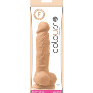 Colours Pleasures 5" Dildo w/Suction Cup - Flesh