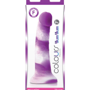 Colours Pleasures 7" Yum Yum Dildo - Purple
