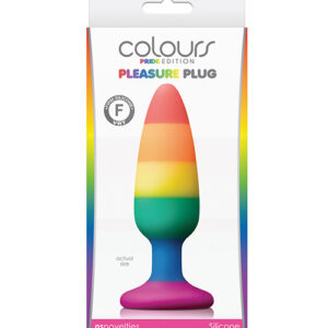 Colours Pride Edition Pleasure Plug Medium - Rainbow
