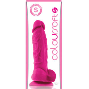ColourSoft 5" Silicone Soft Dildo - Pink