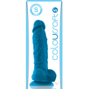 ColourSoft 5" Silicone Soft Dildo - Blue