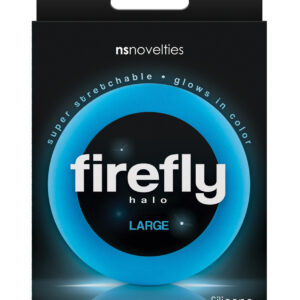 Firefly Halo Large Cockring - Blue