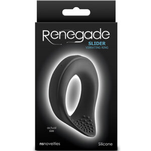 Renegade Slider Vibrating Cock Ring - Black