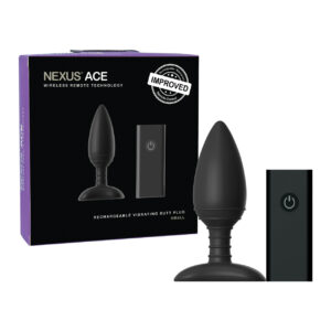 Nexus Ace Remote Control Butt Plug Small - Black
