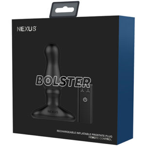 Nexus Bolster Butt Plug  w/Inflatable Tip - Black