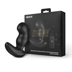 Nexus Ride Extreme Vibrating Prostate & Perineum Massager - Black
