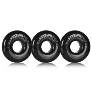 Oxballs Ringer Donut 1 - Black Pack of 3