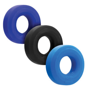 Hunky Junk C Ring Multi Pack - Cobalt Pack of 3