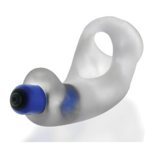 Hunky Junk Buzzfuck Sling w/Taint Vibe - Clear Ice