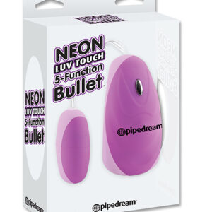 Neon Luv Touch Bullet - 5 Function Purple