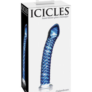 Icicles No. 29 Hand Blown Glass - Clear w/Ridges
