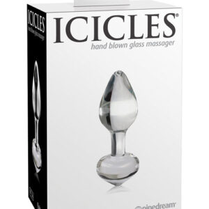 Icicles No. 44 Hand Blown Glass Butt Plug - Clear