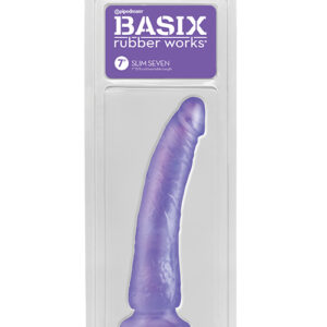 Basix Rubber Works 7" Slim Dong - Purple