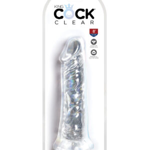 King Cock Clear 8" Cock