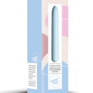 SugarBoo Sugar Blue Vibrating Bullet - Blue