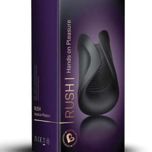 Rocks Off Rush Rechargeable Stroker - Black