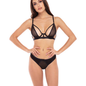 Rene Rofe New in Town Bra & Panty Black M/L