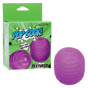 Pop Sock Textured Masturbator - Purple