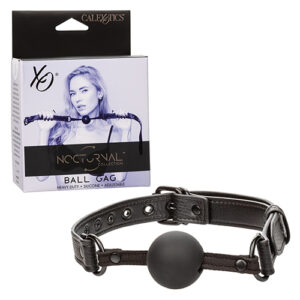 Nocturnal Collection Silicone Ball Gag - Black