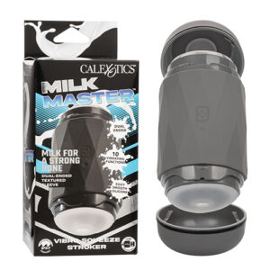 Milk Master Vibro Squeeze Stroker - Black