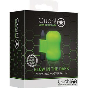 Shots Ouch Vibrating Masturbator - Glow in the Dark