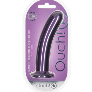 Shots Ouch 7" Smooth G-Spot Dildo - Metallic Purple