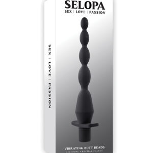 Selopa Vibrating Butt Beads - Black