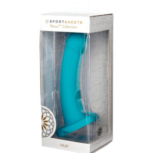 Nexus Solid Silicone 7" Dildo Hux - Turquoise