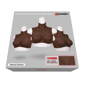 XX-DREAMTOYS Ultra Realistic E Cup Breast Form Large - Black