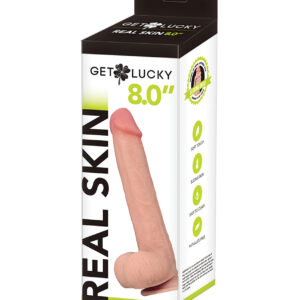 Get Lucky 8.0" Real Skin Series - Flesh