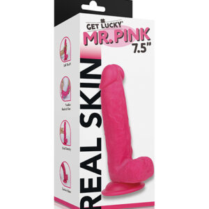 Get Lucky Mr. Pink 7.5" Dual Layer Dong