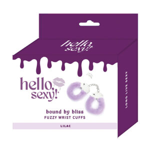 Hello Sexy! Bound By Bliss Fuzzy Wrist Cuffs - Lilac