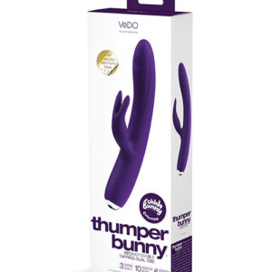 VeDO Thumper Bunny Rechargeable Dual Vibe - Deep Purple