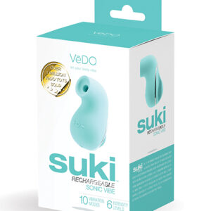 VeDO Suki Rechargeable Vibrating Sucker - Tease Me Turquoise