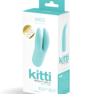 VeDO Kitti Rechargeable Dual Vibe - Tease Me Turquoise