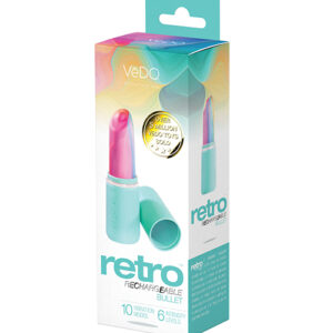 VeDO Retro Rechargeable Bullet Lip Stick Vibe - Turquoise