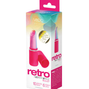 VeDO Retro Rechargeable Bullet Lip Stick Vibe - Pink