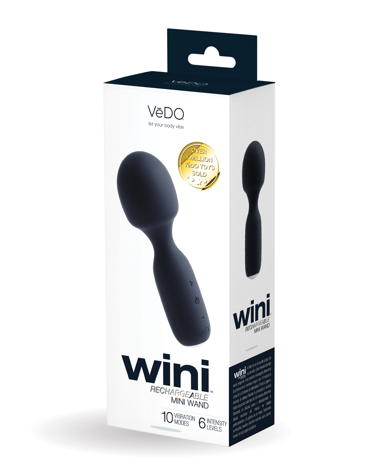 VeDO Wini Rechargeable Mini Wand - Just Black
