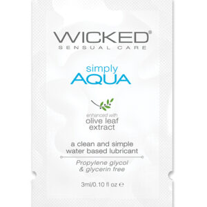Wicked Sensual Care Simply Aqua Water Based Lubricant  - .1 oz