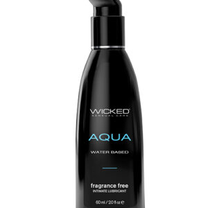 Wicked Sensual Care Aqua Water Based Lubricant - 2 oz Fragrance Free