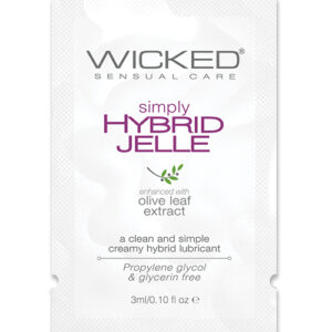 Wicked Sensual Care Simply Hybrid Jelle Lubricant - .1 oz