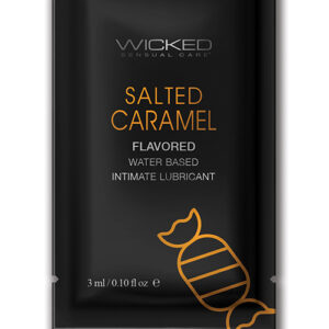Wicked Sensual Care Aqua Water Based Lubricant - .1 oz Salted Caramel