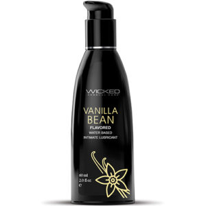 Wicked Sensual Care Aqua Water Based Lubricant - 2 oz Vanilla Bean