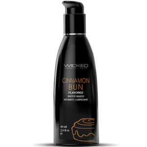 Wicked Sensual Care Aqua Water Based Lubricant - 2 oz Cinnamon Bun