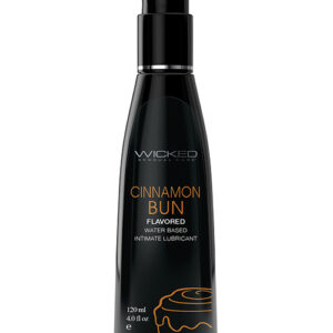 Wicked Sensual Care Aqua Water Based Lubricant - 4 oz Cinnamon Bun