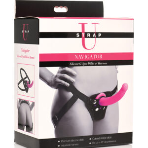 Strap U Navigator Silicone G Spot Dildo w/Harness