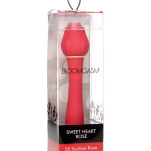 NO ETA Inmi Bloomgasm Sweet Heart Rose 5X Suction & 10X Vibrator - Red