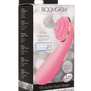 NO ETA Inmi Bloomgasm Passion Petals Rose 10X Suction & Vibrator - Pink