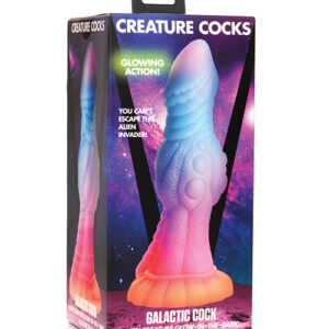 Creature Cocks Galactic Cock Alien Creature Silicone Dildo - Glow in the Dark
