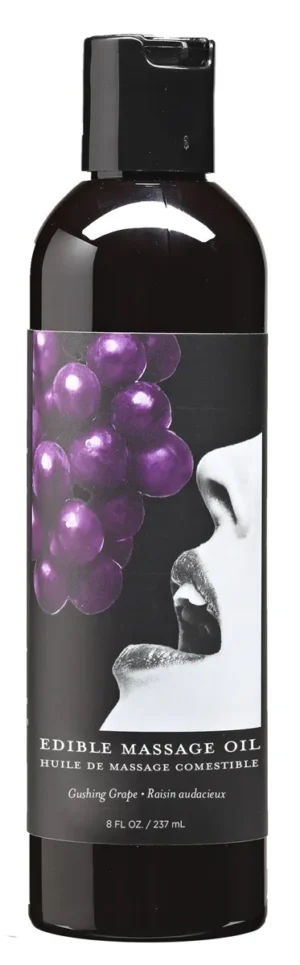 Edible Massage Oil - Grape - 8 Fl. Oz.